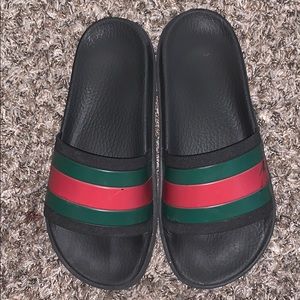 Black Gucci Pool Slides Authentic size 6